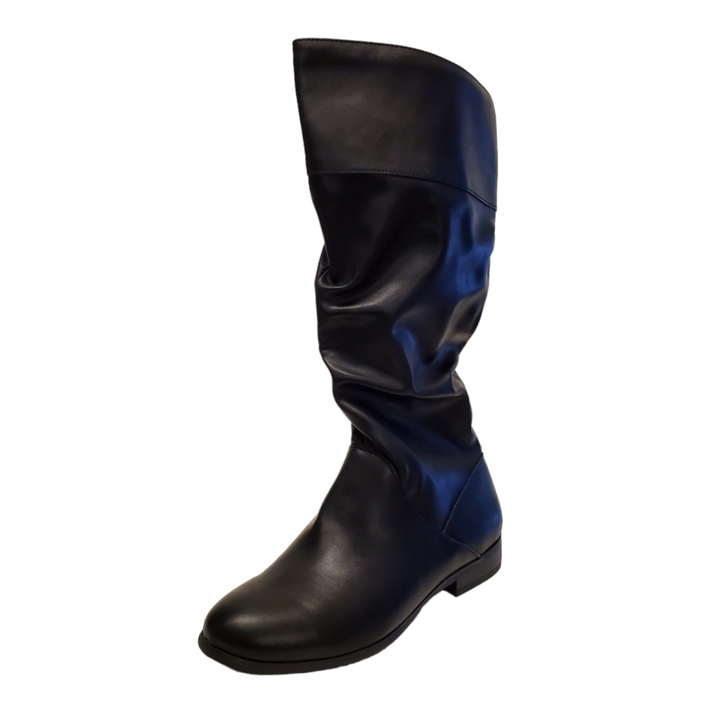 Style & Co Women Kelimae Ruched Smooth Faux Leather Mid-Calf Boots 6M  B…